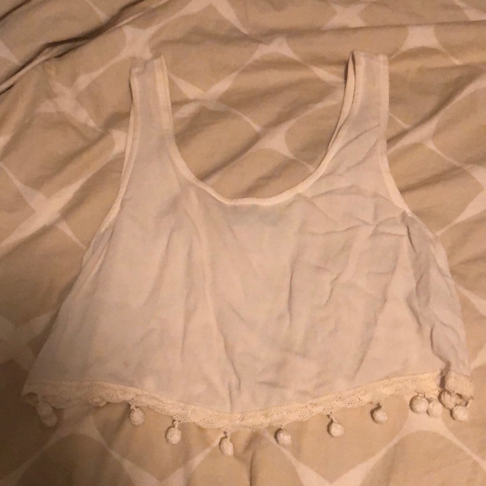 White crop top